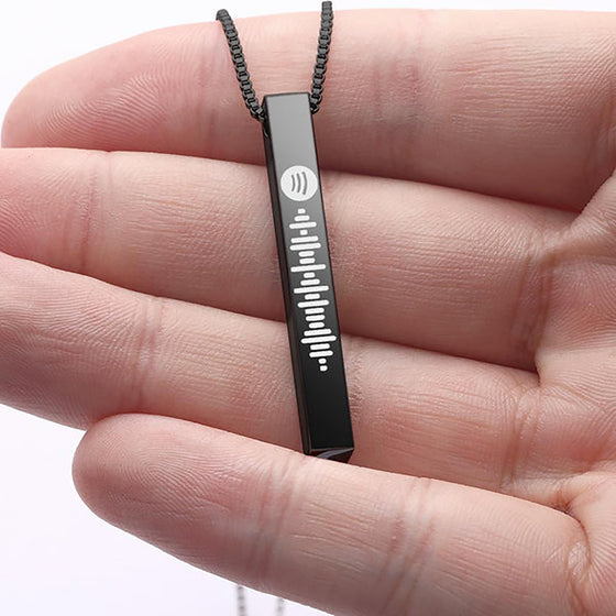 Scannable Spotify Code Necklace