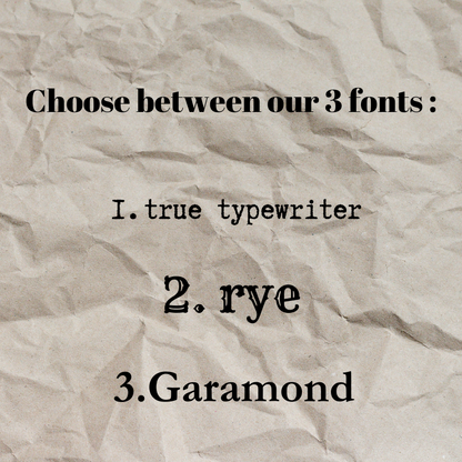 all the font available for customization